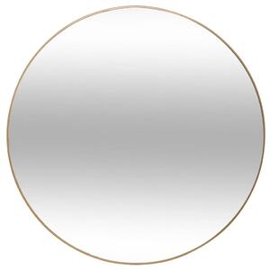 Kerek tükör aranyszínű fém kerettel Ø 76 cm - AMBRE