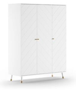 Fehér gyerek ruhásszekrény 150x200 cm BILLY – Vipack