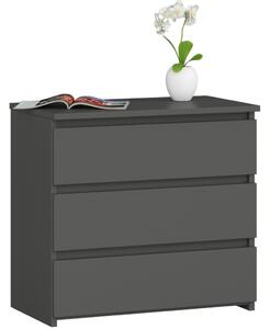 AKORD CLP CL3 Éjjeliszekrény Laminált Grafitszürke Matt