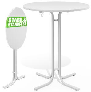 Deuba Összecsukható bárasztal Ø80 cm - fehér