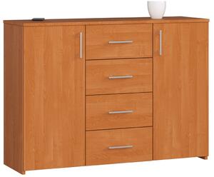 AKORD K45 Klasszikus Égerfa Komód Laminált Lappal