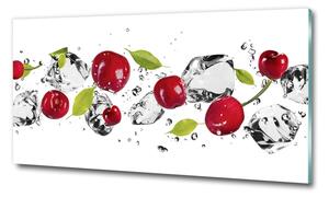 Fali üvegkép Cseresznye és víz