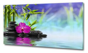 Egyedi üvegkép Bambusz orchidea
