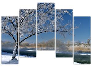 Kép - fagyos, téli, táj (125x90cm)