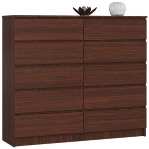 AKORD CLP 10-Fiókos Komód Wenge Laminált