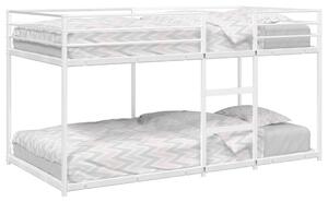VidaXL fehér acél emeletes ágy matrac nélkül 100 x 190 cm