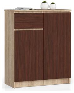 AKORD CLP K80 Komód Sonoma Tölgy Wenge Laminált
