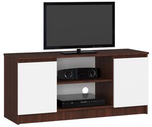 AKORD Modern TV szekrény 120 Laminált Wenge-Fehér