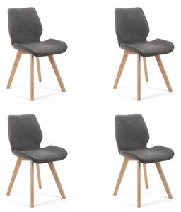 AKORD SJ.0159 Skandináv Szövet Szék Bükkfa Szürke-Barna