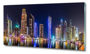 Üvegfotó Dubai éjjel