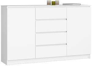 AKORD CLP K160 Komód Laminált Fehér Matt