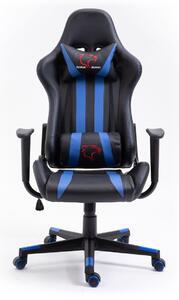 Furniture 4 Gamers FG33 Gamer Szék Műbőr Fekete-Kék Ergonomikus