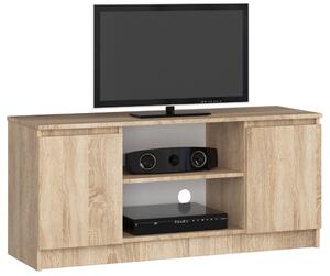 AKORD CLP TV-szekrény Sonoma Tölgy 120cm Laminált