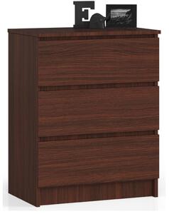 AKORD CLP Komód 3 Fiókos Laminált Wenge Matt