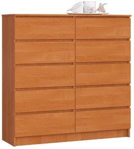 AKORD CLP K120 Éger Komód 10 Fiókos Laminált