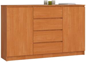 AKORD CLP K160 Komód Laminált Éger 4 Fiókos
