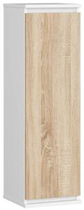 AKORD CLP Fali Vitrin W30 Laminált Fehér-Sonoma