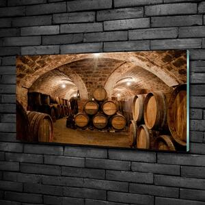 Üvegkép falra Barrel a szőlőhegyen