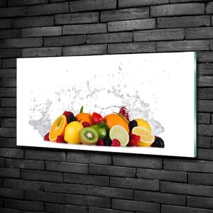 Fali üvegkép Gyümölcs és víz