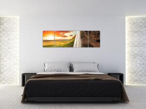 Modern festmény - vízesés (170x50cm)