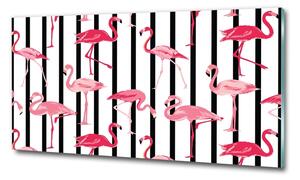 Üvegkép Flamingók rudak