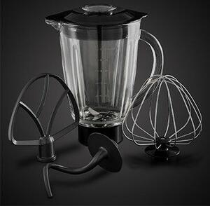 Russell Hobbs Multi konyhai robotgép [Dagasztó és mixer és 1,5 l-es üveg aprító] Desire Red (3 keverőeszköz, 2,5 kg-os rozsdamentes acél keverőtál)
