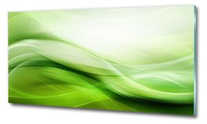 Egyedi üvegkép Zöld hullámok háttér