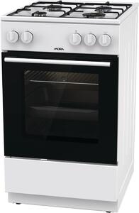 Mora P2241A1W Gáztűzhely, 70L, 4 főzőzóna, A energiaosztály