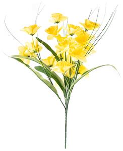 Nárcisz művirág sárga, 40 cm