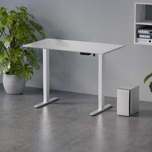 Elektromosan állítható magasságú íróasztal 120x67cm fehér | LVN System Control Flex+