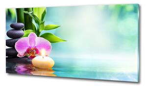 Egyedi üvegkép Bambusz orchidea