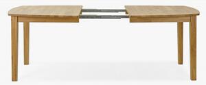 Bővíthető tölgyfa asztal 160 - 210 cm, matt lakk