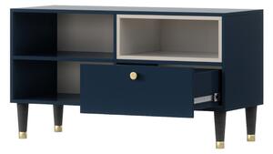 CLUDO TV asztal, 100x55x40, kék/fehér