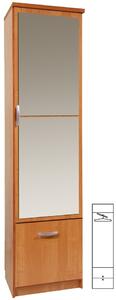 NAP-Barcelona L50B tükrös előszoba bútor akasztós szekrénnyel