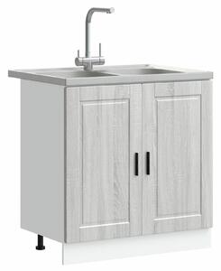 VidaXL Két darabos Szürke sonoma Mérnöki fa 80x46x81.5 cm