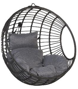 Függőfotel ASPIO PE Rattan Fekete