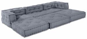 VidaXL Párna 3 pcs Szürke 70 x 70 x 54 cm Poliészter
