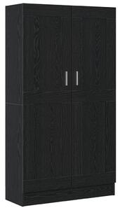 VidaXL Könyvespolcok 2 db Fekete Tölgy 165x30,5x150 cm Műgyanta