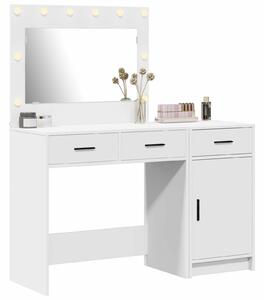 VidaXL 2-es szett Fehér MDF Közepes Tükör Pipereasztal