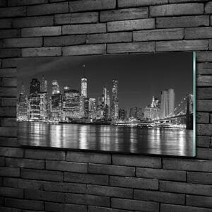 Üvegkép falra Manhattan éjjel