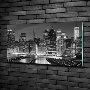 Üvegkép falra Manhattan éjjel