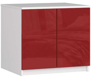 Felső szekrény, gardróbszekrényhez P60_55 - fényes piros