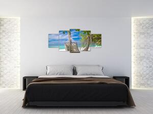 Kép - napozóágyak, a tengerparton (150x70cm)