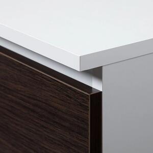 Komód - Akord Furniture K140-10 - fehér / wenge