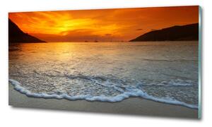 Üvegfotó Sunset tengeren