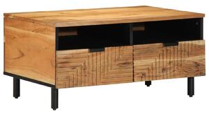 VidaXL Kávéasztal 80x54x40 cm Tömör Akácfa