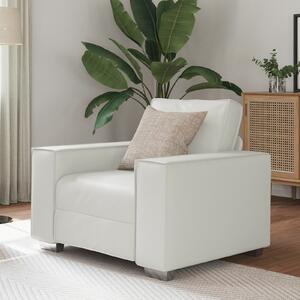 VidaXL 59 cm-es kanapé szék párnával Fehér Műbőr