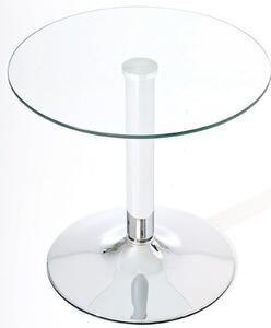 Ikarus kerek üvegasztal 50 cm átmérővel