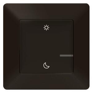 Legrand Netatmo 756389 Valena Life okos szcenárió kapcsoló (távvezérlő) Home + Control alkalmazásban beállított ébredés / elalvás szcenárióek indítására; díszítőkerettel, elemmel és kétoldalú ragasztóval szállítva fekete