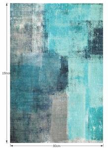 Szőnyeg, kék|szürke, 80x150, ESMARINA TIP 2